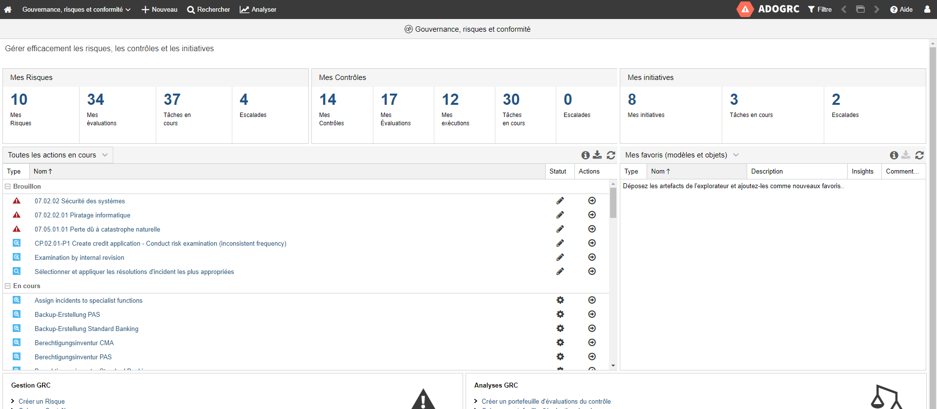 Französische Benutzeroberfläche