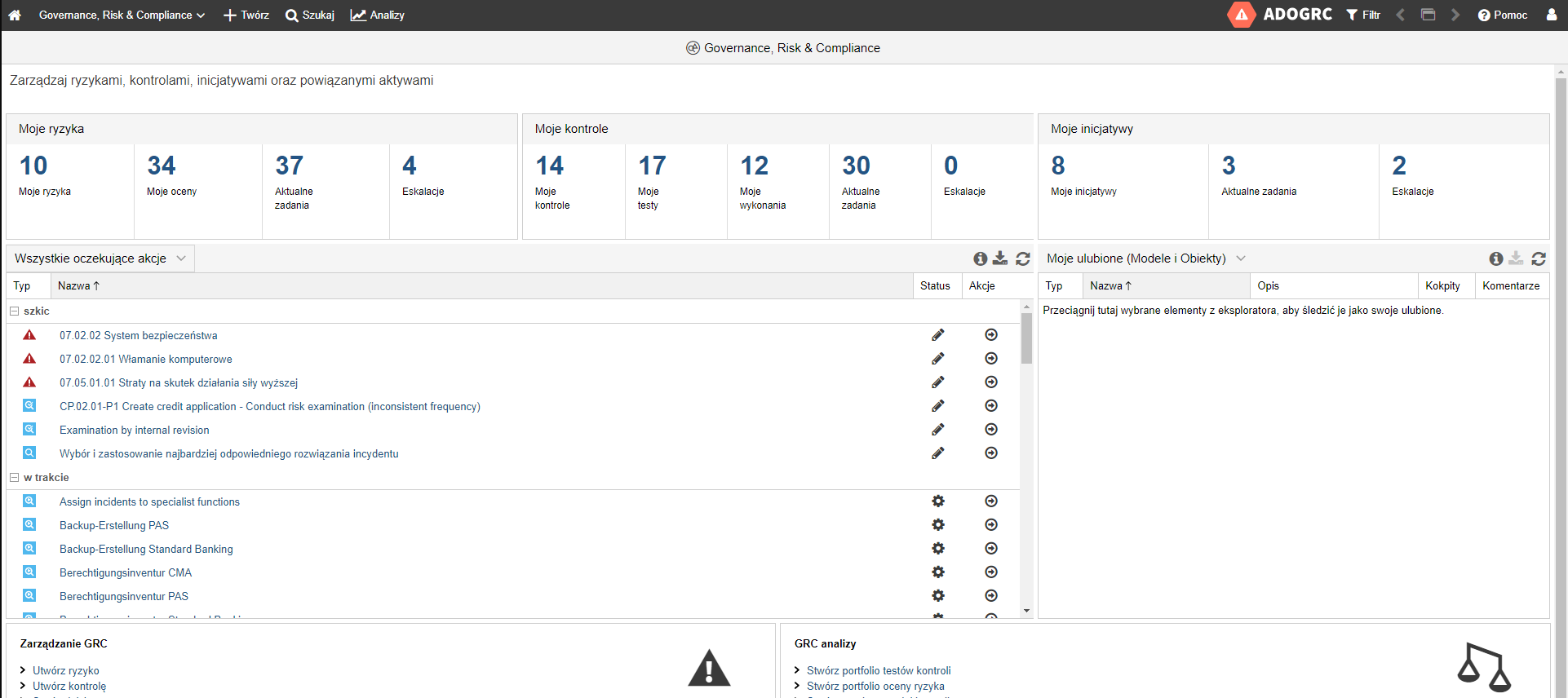 Polnische Benutzeroberfläche