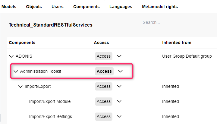  Assign Access Rights to the ADOGRC Administration