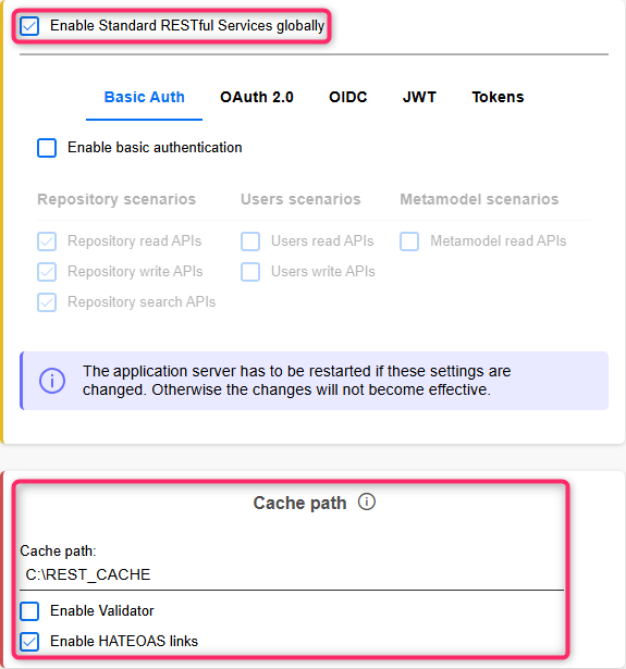  REST API - General Settings 