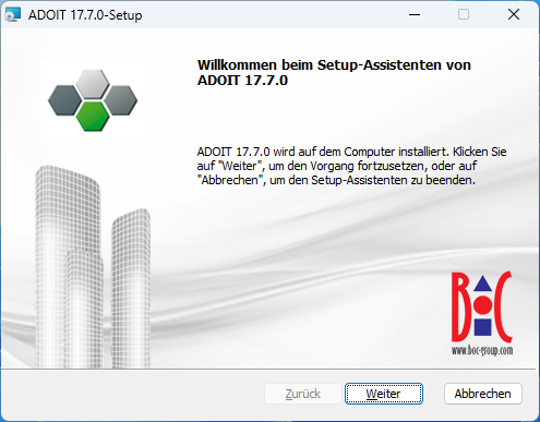 ADOIT installieren (1)