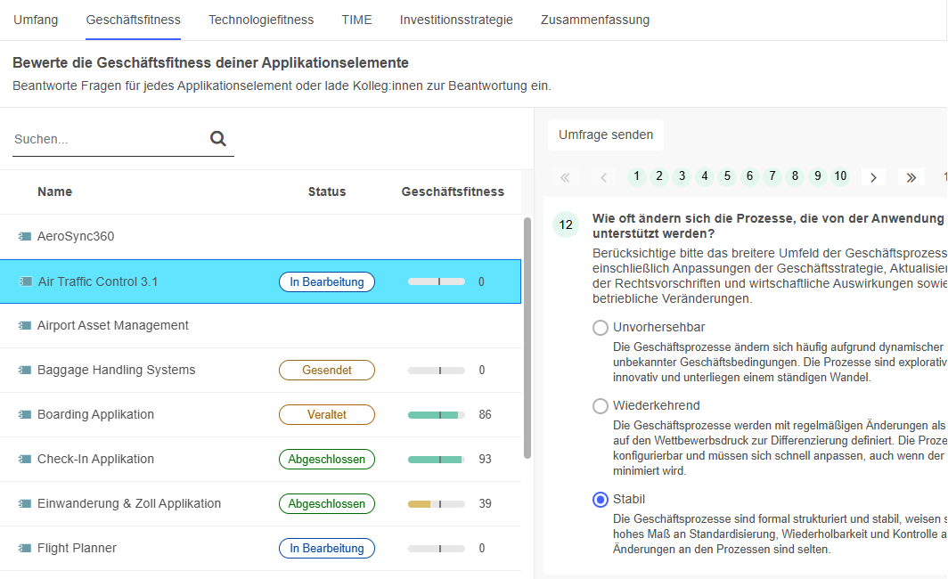  Ein Element bewerten 