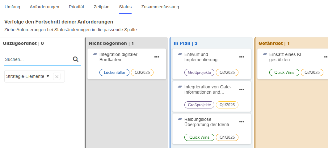  Anforderungen tracken 