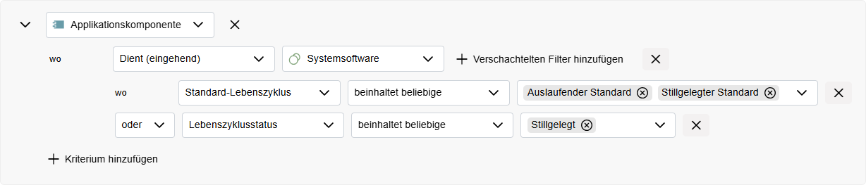  Beispiel: Mehrere verschachtelte Filter für ein einzelnes Kriterium auswählen