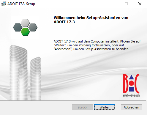  ADOIT installieren (1) 