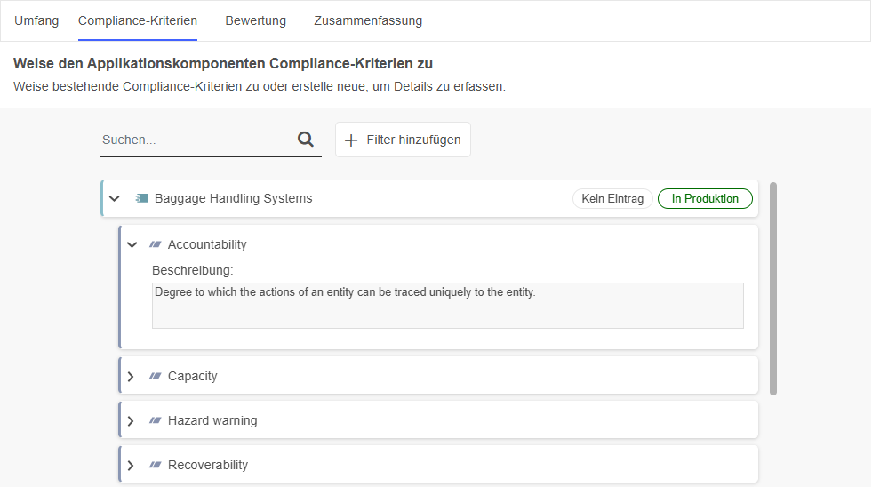  Compliance-Kriterien zuweisen 