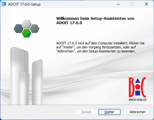  ADOIT installieren (1) 