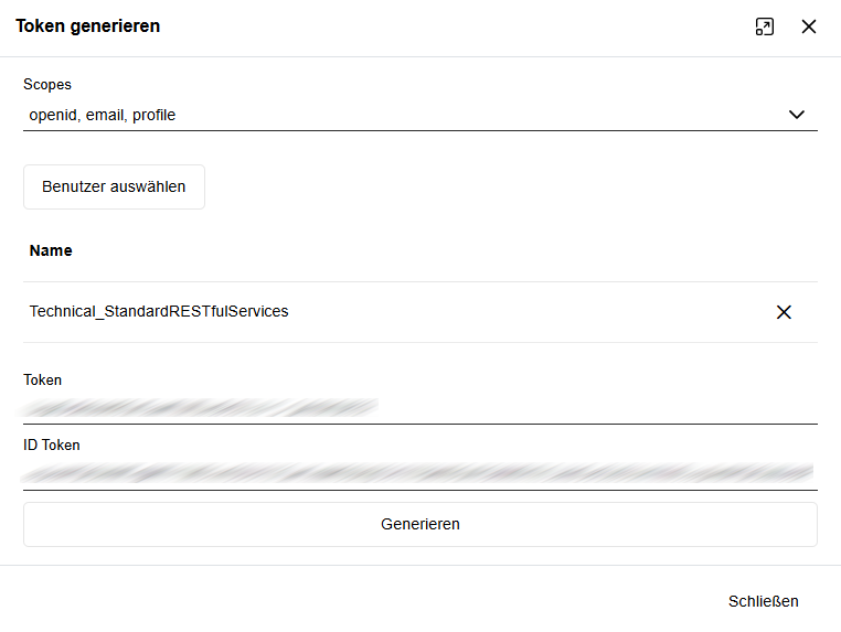 Tokens generieren für OIDC