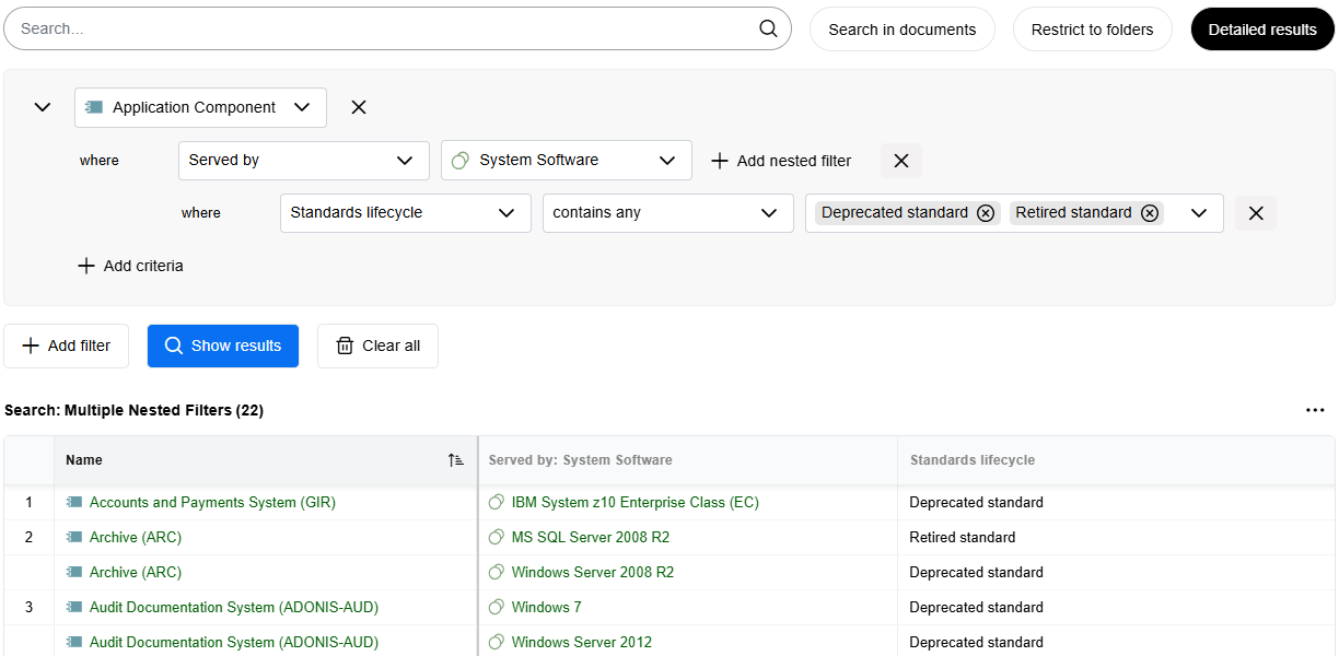  Example: Detailed Results 
