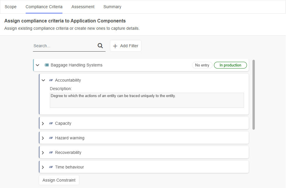  Assign Compliance Criteria 