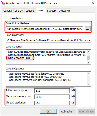  Apache Tomcat Properties 