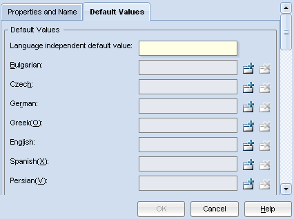  Create Attribute – Default Values 