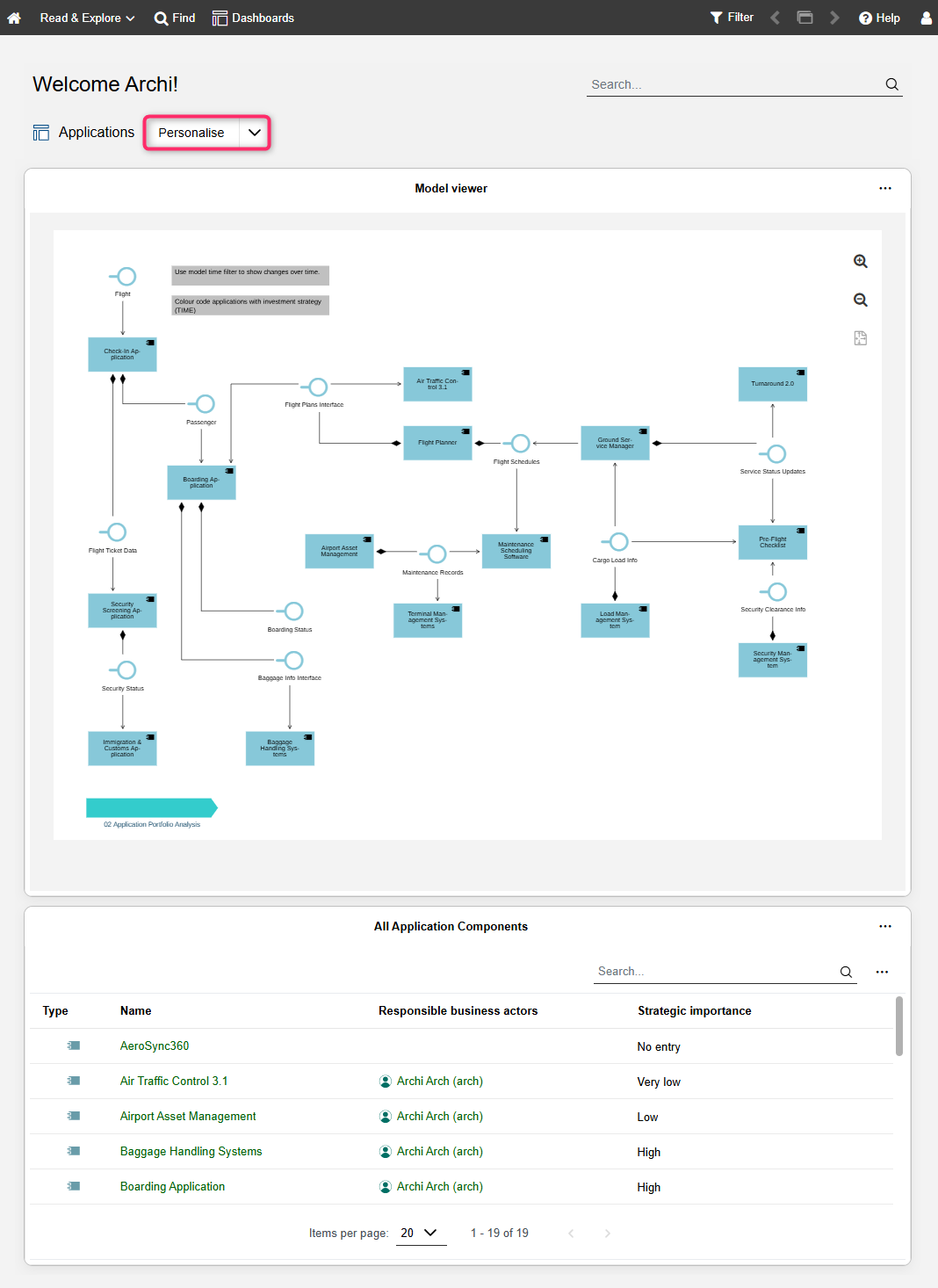 Personalise Read and Explore start page