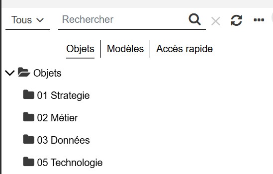 Explorateur d'objets