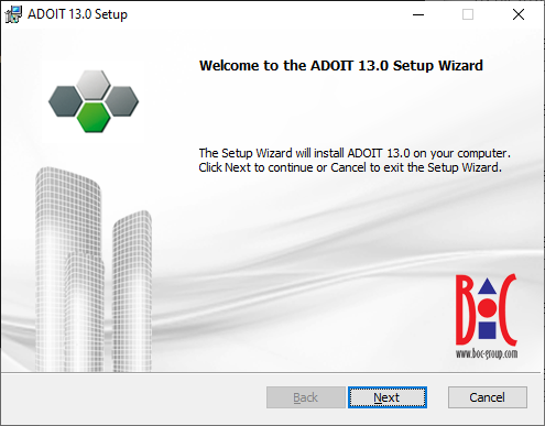  Installing ADOIT (1)