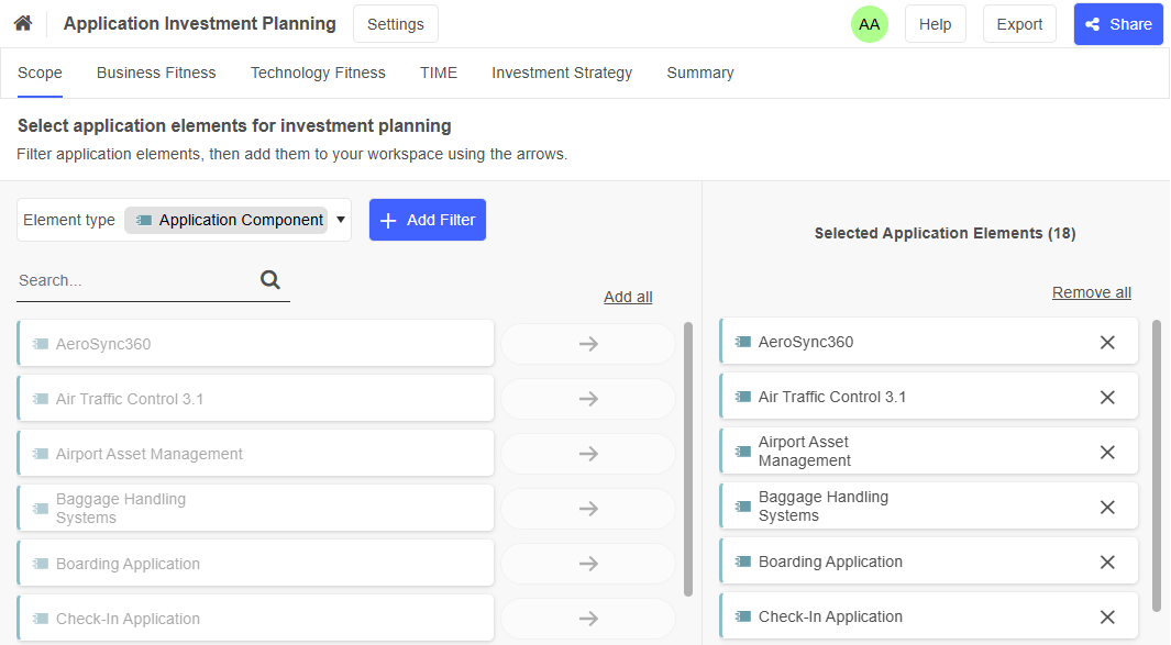  Select Elements for Investment Planning