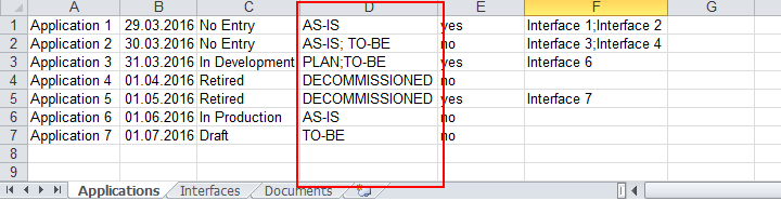  Import of a `treeenumlist` Attribute