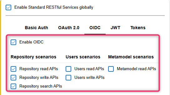  REST API - OIDC 