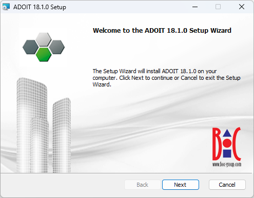  Installing ADOIT (1) 