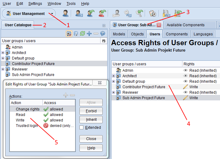  Change Detailed Rights