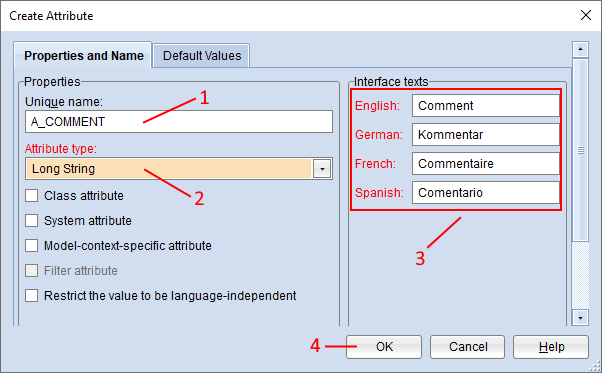  Create Long String Attribute 