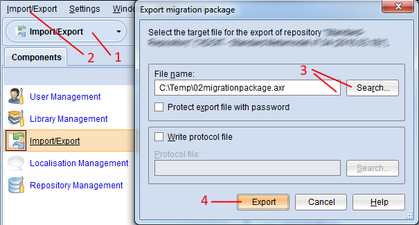  Export Migration Package