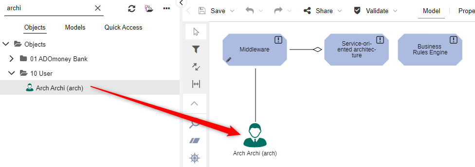 Add User objects to models