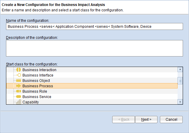  Create BIA Configuration Page 1