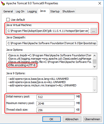  Apache Tomcat Properties 