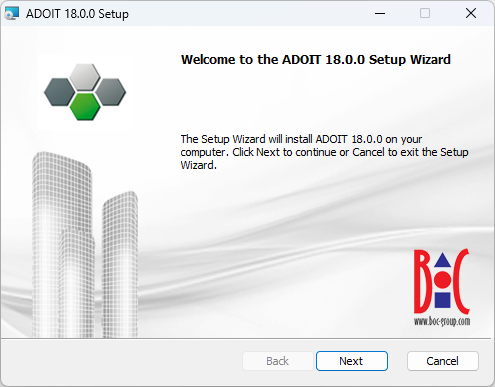  Installing ADOIT (1) 