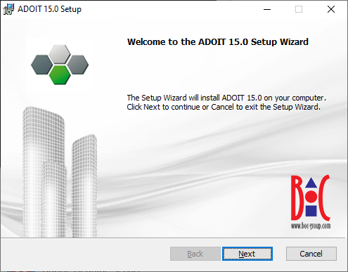  Installing ADOIT (1) 