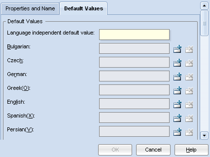  Create Attribute – Default Values