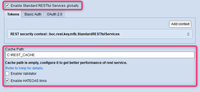  REST API - General Settings