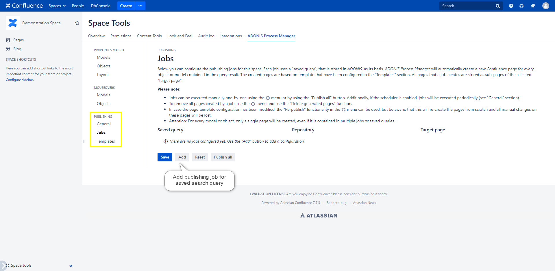 Automatic Publishing Jobs configuration