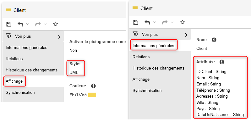 Attributs UML pour les éléments ArchiMate Attributs UML pour les éléments ArchiMate