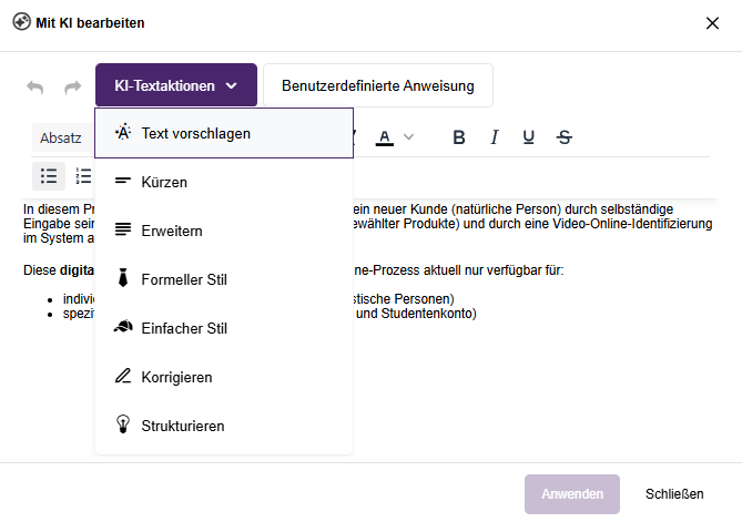  Mit KI bearbeiten 