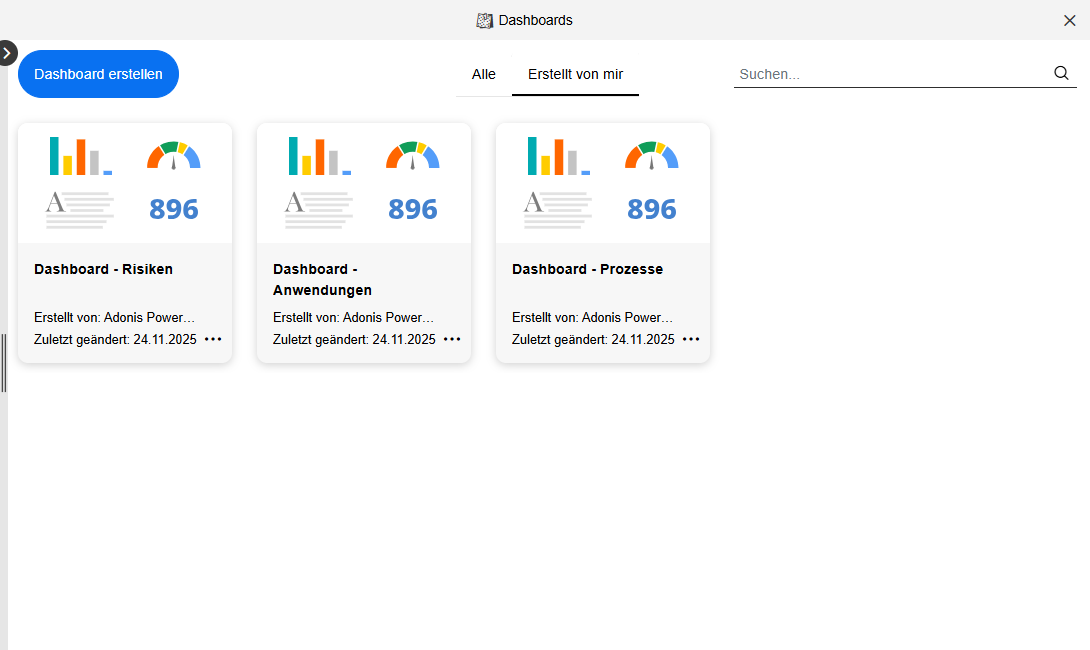  Die Seite Dashboards 