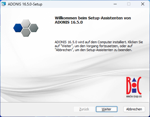  ADONIS installieren (1) 
