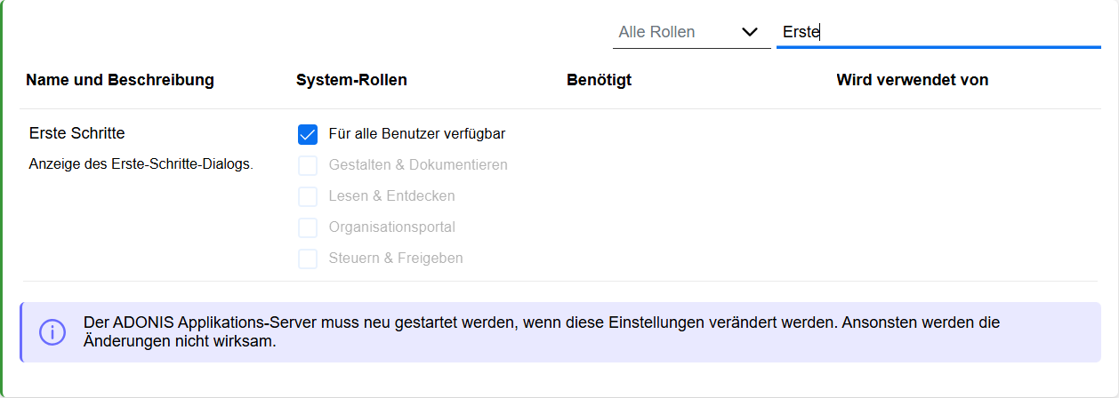 Willkommensbildschirm deaktivieren