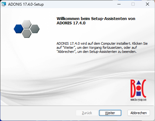  ADONIS installieren (1) 