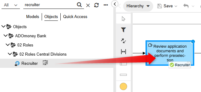  Drag Model/Object from Explorer to Graphical Editor
