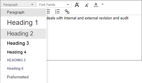 Notebook: format headings