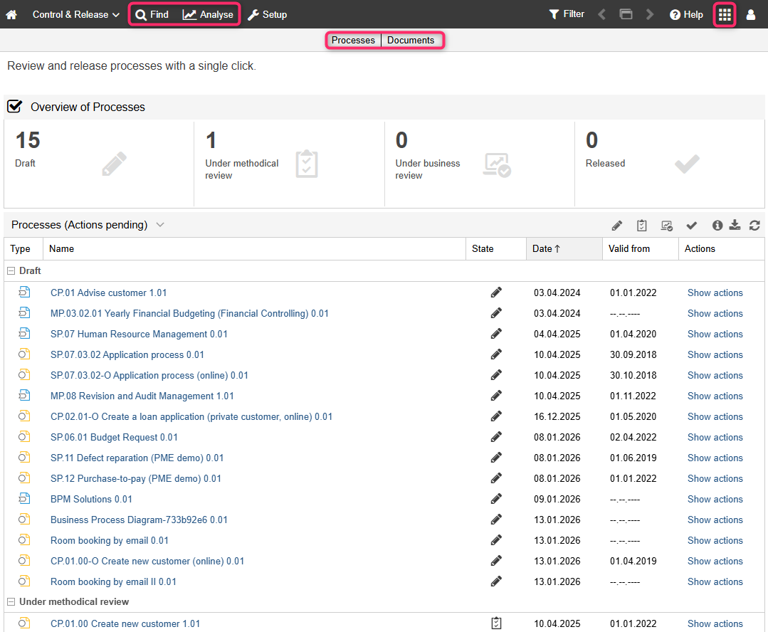  The "Control &amp; Release" Scenario 