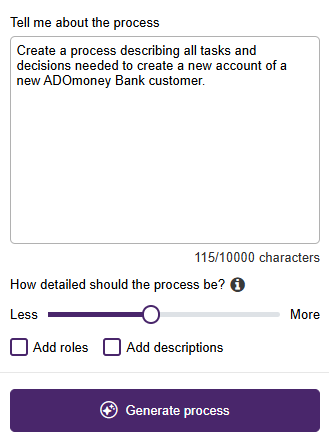  Generate Process Proposals Using the AI Assistant