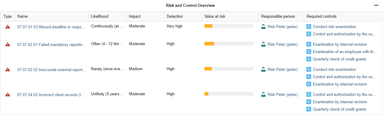  Insights Dashboard — Risk and Control Overview