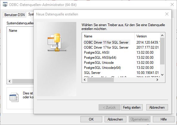 Select ODBC driver