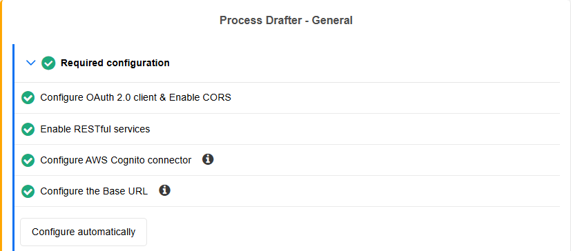 Process Drafter configured