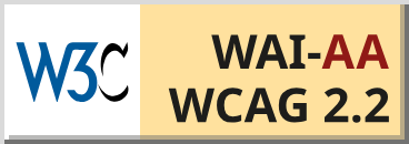 WCAG 2 Level AA conformance logo WCAG 2 Level AA conformance logo